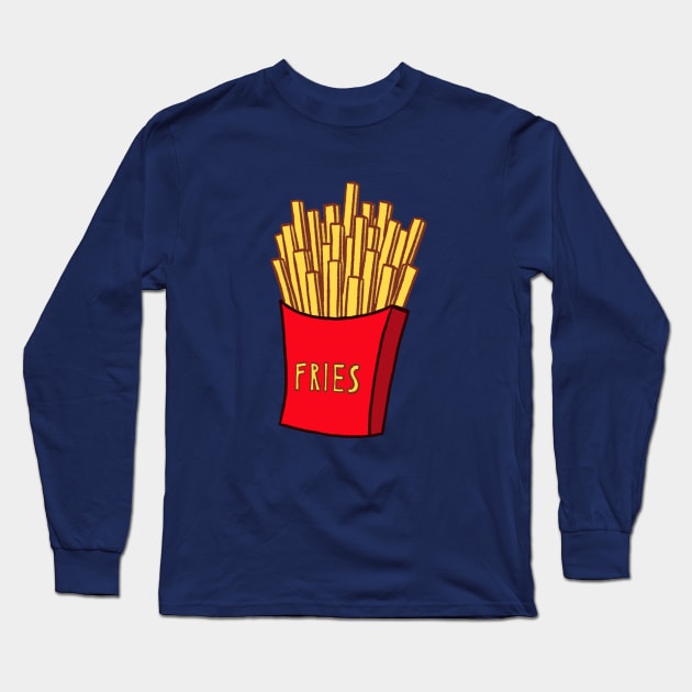 Fries Long Sleeve T-Shirt by Sketchy